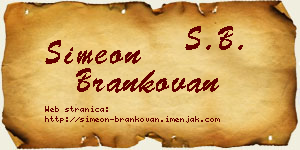 Simeon Brankovan vizit kartica